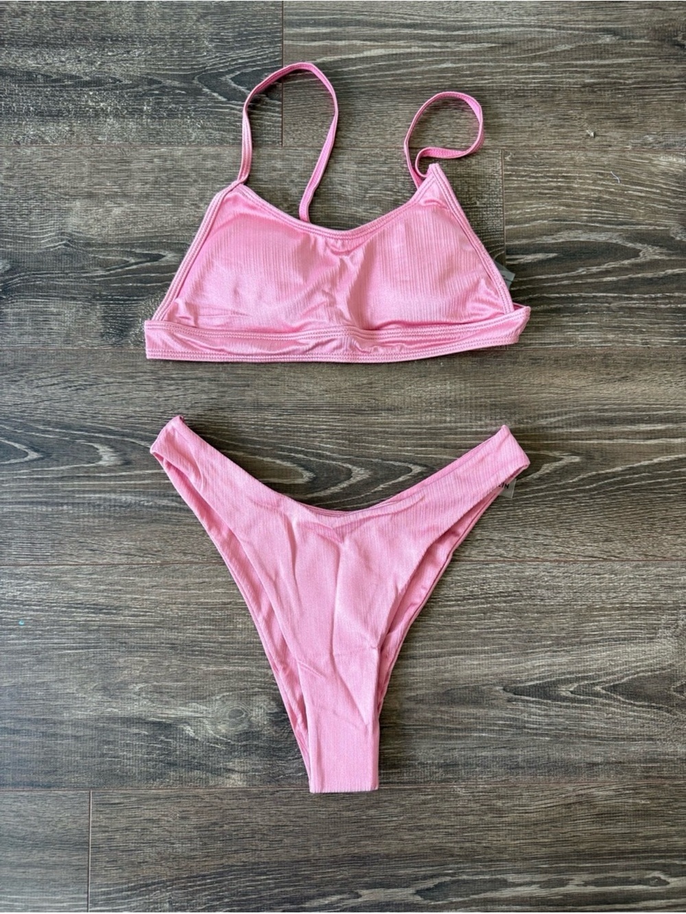 New Shiny Pink padded Bikini Set